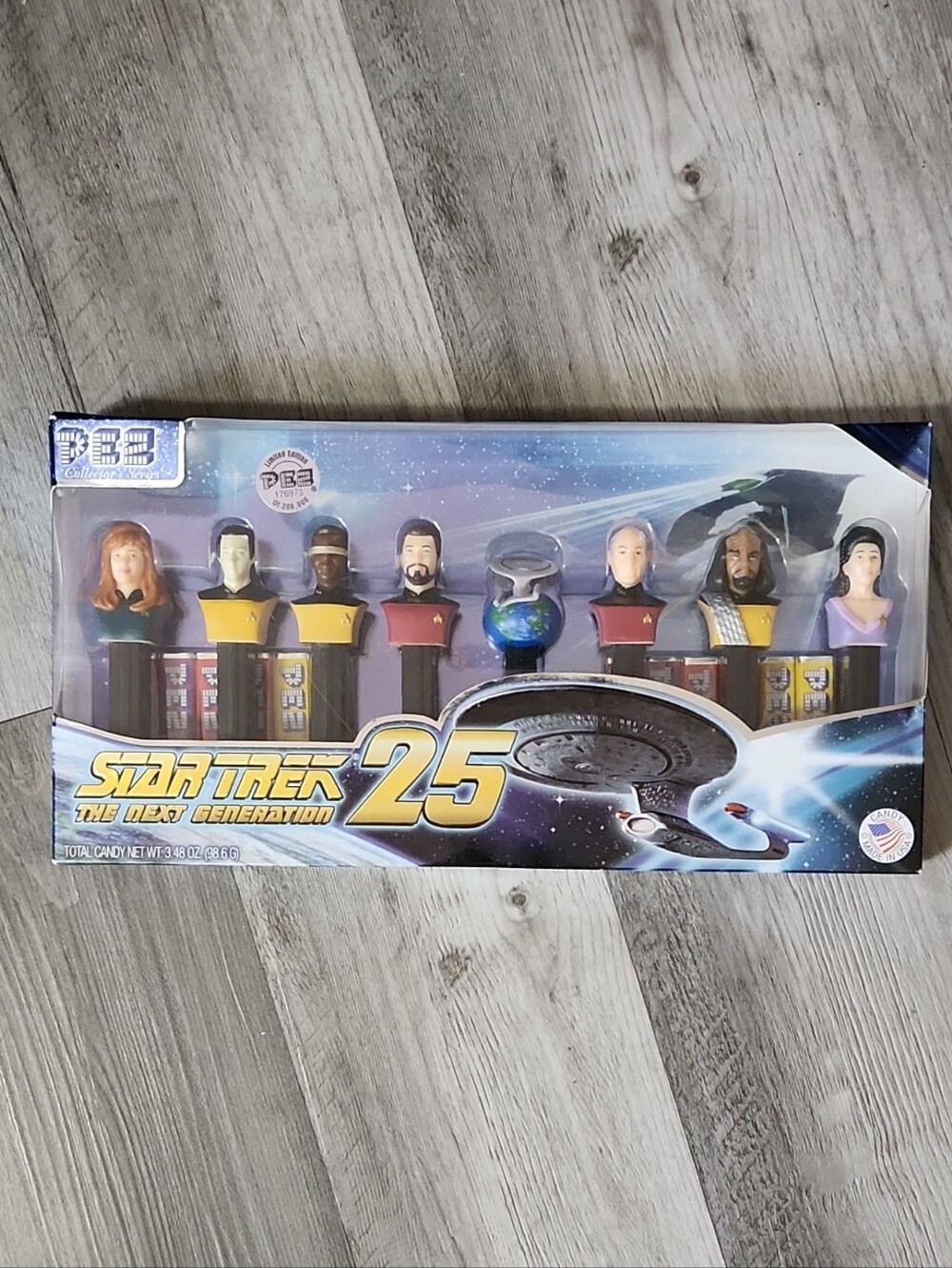 Star Trek Next Generation 25th Anniversary PEZ Dispenser Set Limited Run